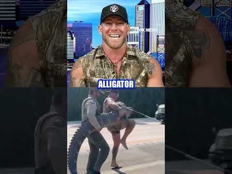 Barefoot gator wrangler talks about taking down a gator on the side of a busy Florida highway #news 1 Barefoot gator wrangler talks about taking down a gator on the side of a busy Florida highway #news
