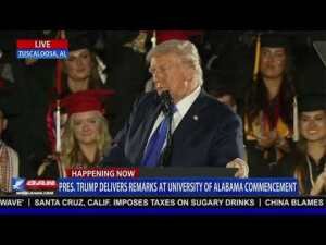 President Trump Gives Commencement Address at University of Alabama