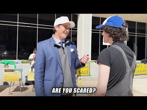 Alex Stein TROLLS Woke Protesters at The Department of Education in DC