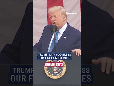 Trump honors fallen service members, says their sacrifice secured our ‘liberty’ #news #shorts #us