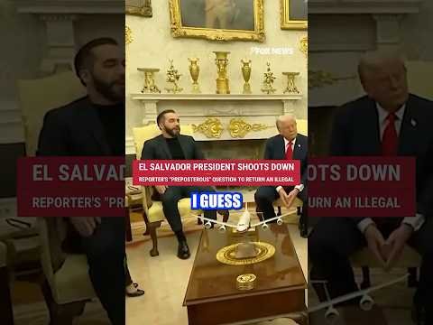 El Salvador president shoots down reporter's 'preposterous' question #shorts #news #fox 1 El Salvador president shoots down reporter's 'preposterous' question #shorts #news #fox