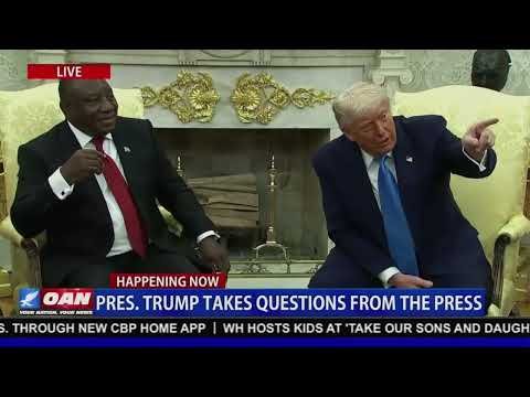 President Trump Holds Bilateral Talks with S. African President