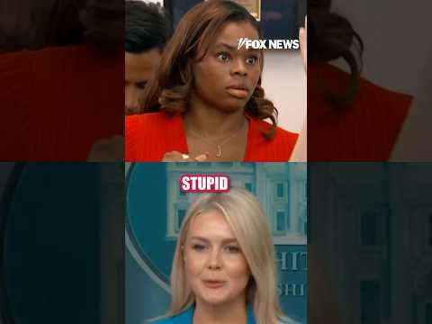 'What a stupid question!' – Leavitt ridicules question on Trump #shorts #usa #news #trump #media