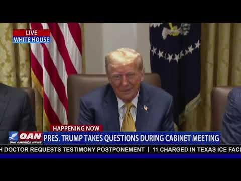 President Trump Takes Questions During Cabinet Meeting
