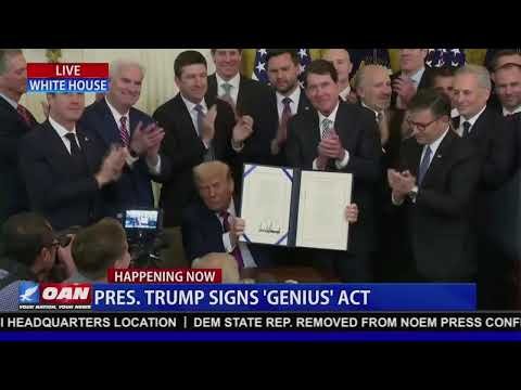 President Trump Set to Sign "Genius" Act 1 President Trump Set to Sign "Genius" Act