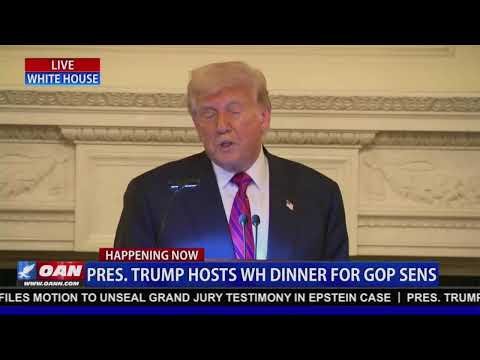 LIVE: President Trump Dines with GOP Senators at White House 1 LIVE: President Trump Dines with GOP Senators at White House