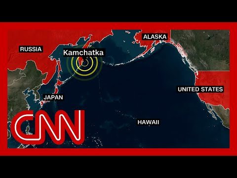 Tsunami waves hit US after huge quake off Russia