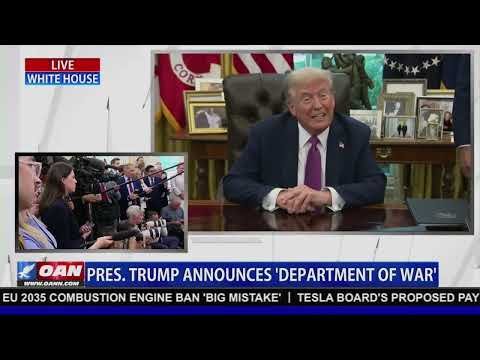 President Trump Announces 'Department of War' 1 President Trump Announces 'Department of War'