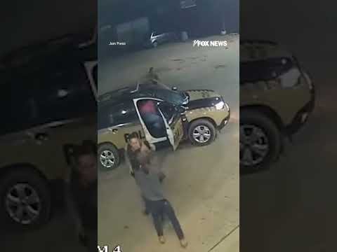 WATCH: Terrifying moment a kidnapping victim risks it all by jumping from a car #shorts #news #viral