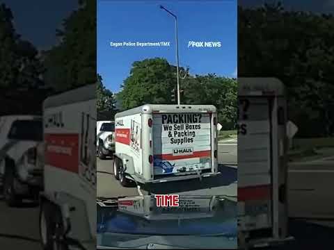 WATCH: Police deploy grappler to end chase