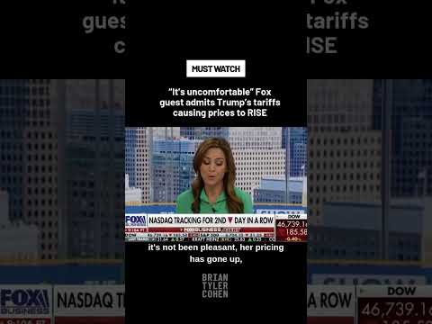 “It’s uncomfortable” Fox guest admits Trump’s tariffs causing prices to RISE