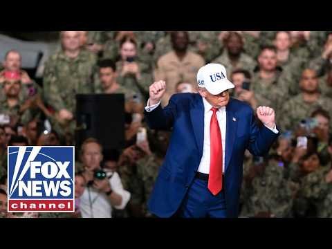 WATCH: Troops cheer as Trump announces military pay raise 1 WATCH: Troops cheer as Trump announces military pay raise