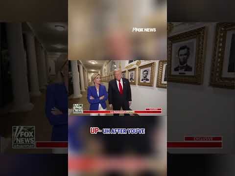 EXCLUSIVE: Trump shows off the Presidential Walk of Fame at the White House #shorts #foxnews #us