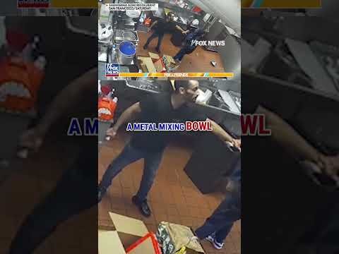 SHOCKING video shows restaurant owner attacked with knife in kitchen #foxnews #news #shorts #viral 1 SHOCKING video shows restaurant owner attacked with knife in kitchen #foxnews #news #shorts #viral