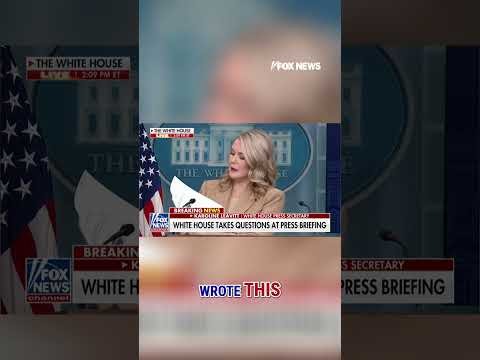 SEE IT: Leavitt calls out NYT on 'fake news' story #shorts #trump #whitehouse #media #nytimes #fox 1 SEE IT: Leavitt calls out NYT on 'fake news' story #shorts #trump #whitehouse #media #nytimes #fox