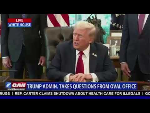 President Trump Makes Announcement from Oval Office