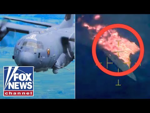 Secretive US military plane annihilates drug boat in wild combat footage 1 Secretive US military plane annihilates drug boat in wild combat footage
