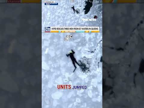 WATCH: Video shows DRAMATIC rescue of three men from ICY WATERS #foxnews #news #us #fox