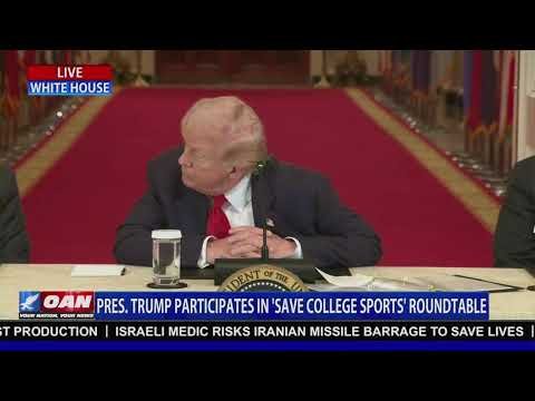 LIVE: President Trump Participates in 'Save College Sports' Roundtable