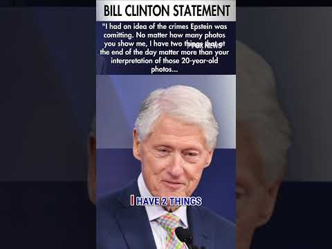 Bill Clinton tells lawmakers 'I SAW NOTHING' in Epstein probe #shorts