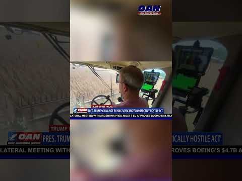 Trump is describing China’s failure to buy U.S. soybeans as an economically hostile act.