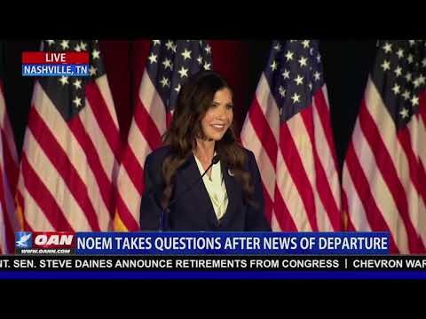 Noem Speaks After Replacement Announcement 1 Noem Speaks After Replacement Announcement