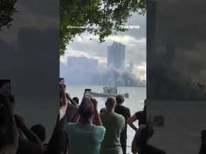 LANDMARK LEVELED: Iconic Miami building demolished #foxnews #news #shorts #miami #hotel