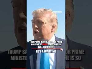 Trump jokes he could be PRIME MINISTER OF ISRAEL #foxnews #news #us #fox