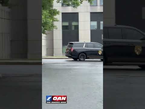President Trump leaves Walter Reed Medical Center after his annual medical and dental exams