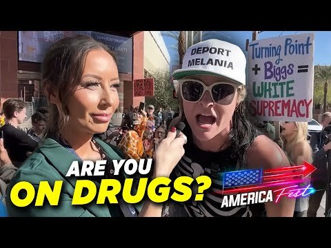 Woke Protester Screams S*x Acts About Jesus at AMFest 1 Woke Protester Screams S*x Acts About Jesus at AMFest