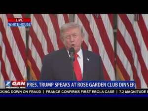 LIVE: TRUMP SPEAKS AT ROSE GARDEN