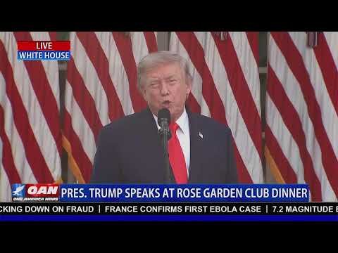 LIVE: TRUMP SPEAKS AT ROSE GARDEN