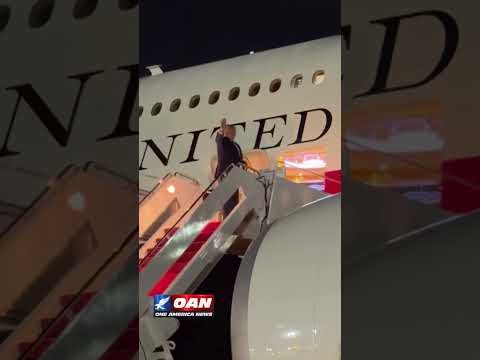 President Trump boarding Air Force One