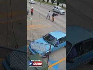 Supermarket employee rescues child who ran toward moving traffic