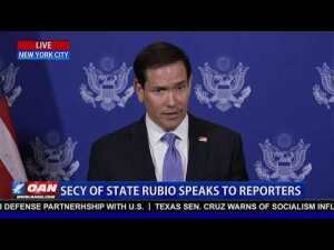 LIVE: SEC OF STATE RUBIO SPEAKS TO REPORTERS