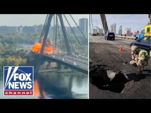 Russia BOMBARDS Ukraine with drones, HITS key bridges