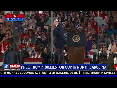 LIVE: Pres. Trump holds Rally in Greenville, NC